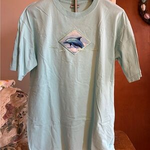 Light Aqua Ocean City, NJ Dolphin Graphic Tee